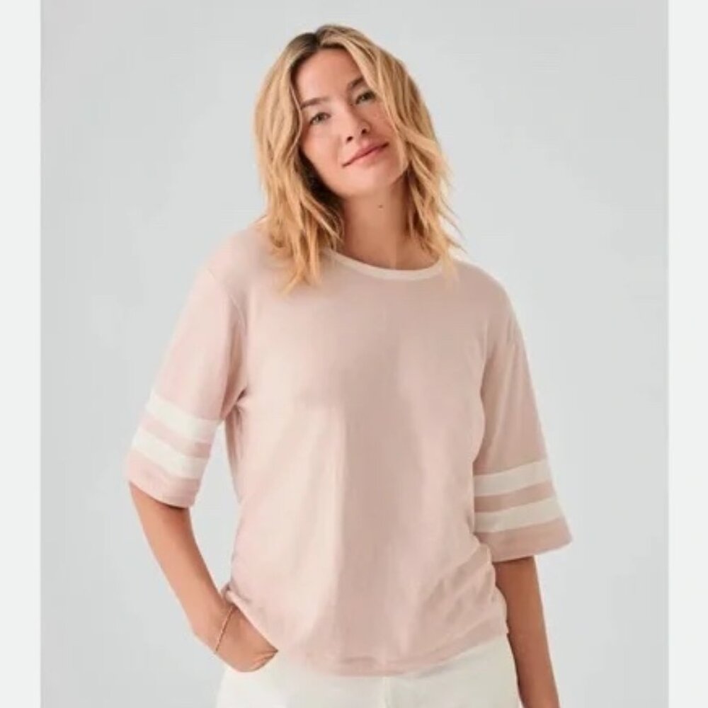 Faherty Cloud Varsity Tee, Size M